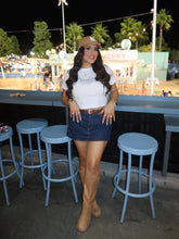 Load image into Gallery viewer, Dark Denim Mini Skirt