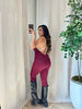 Naylene Romper (Burgundy)