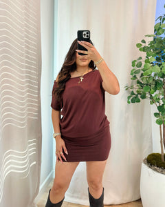 Naty Dress (Brown)