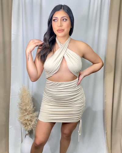 Adilene Dress (Stone)