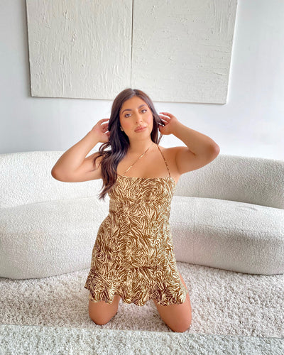 Harlow Dress (Brown)