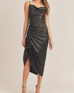 Yasmin Dress (Black Leopard)