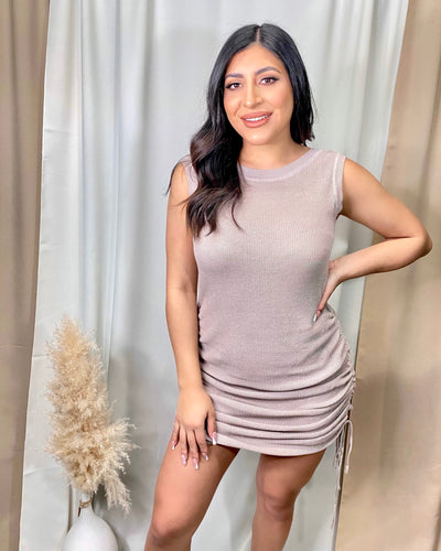 Fabiola Dress (Taupe)