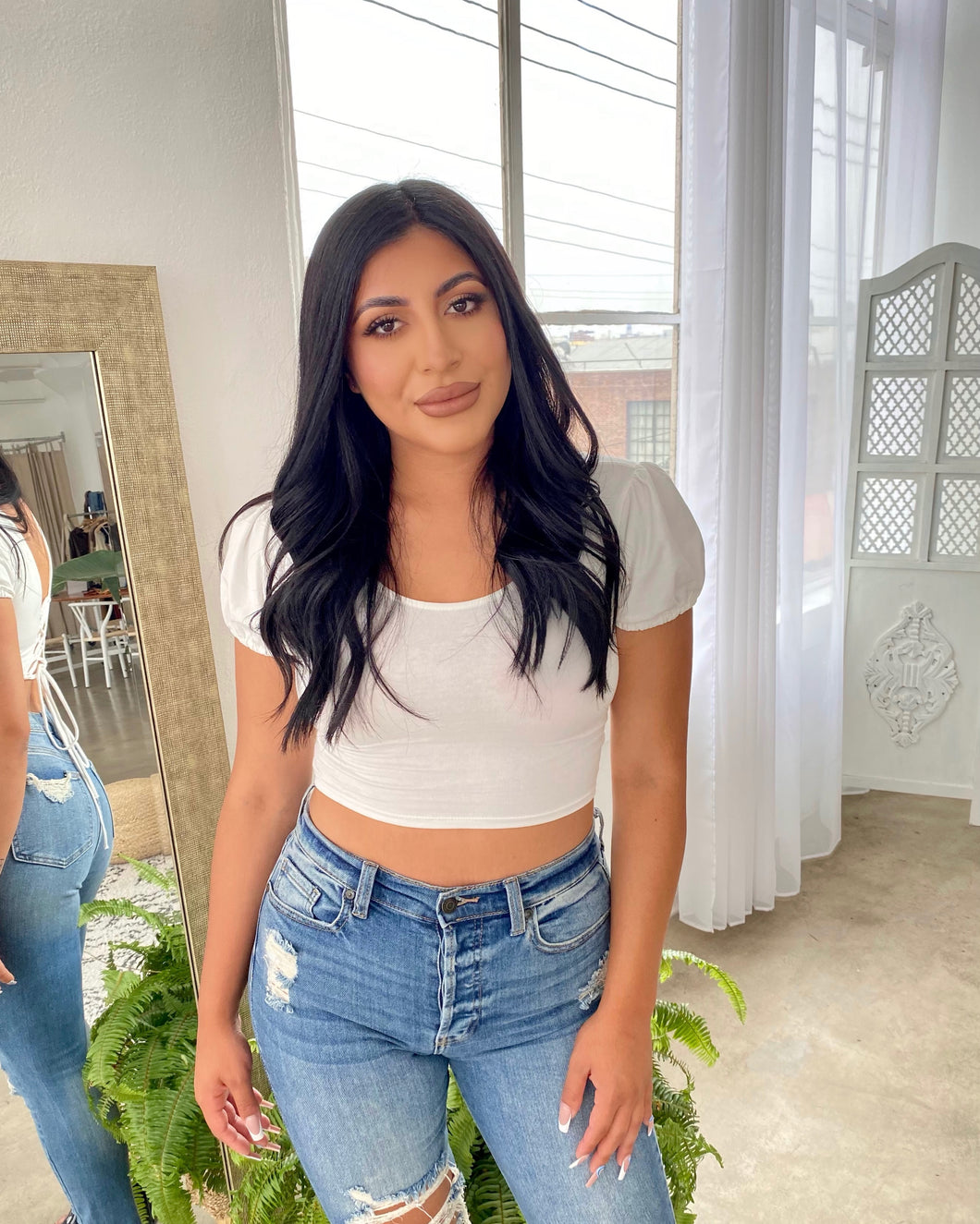 Take Me Back Top (White)