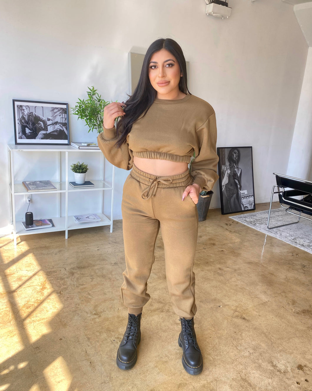 Reina Jogger Set (Dusty Olive)