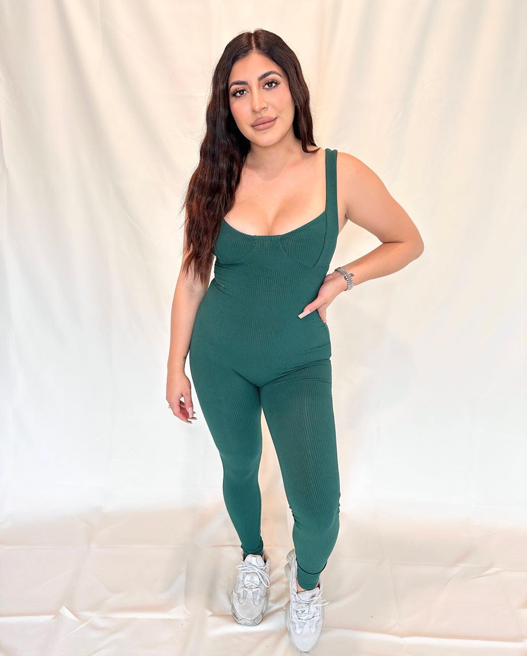 Megan Romper (Hunter Green)